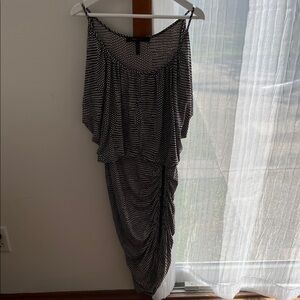 BCBGMaxAzria Snakeskin Asymmetrical Hem Patterned Doris Dress